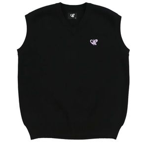 OLIVIA RODRIGO | (New) Black Sweater Vest with Lavender “OR” Butterfly logo XXXL